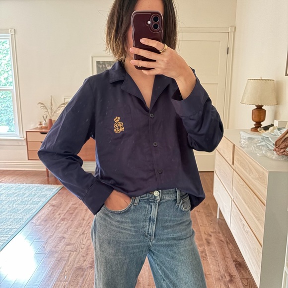 Ralph Lauren Tops - Ralph Lauren Midnight Blue Shirt